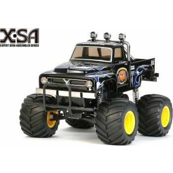 Tamiya 1/12 2WD Electric Monster Truck Rolling Chassis Kit X-SA Midnight Pumpkin - TAM46705