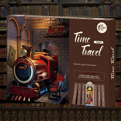 DIY House Time Travel Book Nook Shelf Insert TGB04