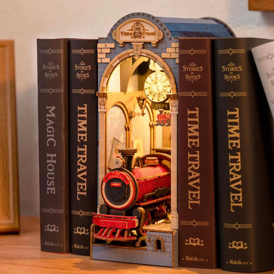 DIY House Time Travel Book Nook Shelf Insert TGB04