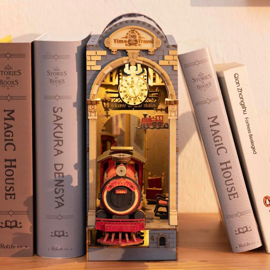 DIY House Time Travel Book Nook Shelf Insert TGB04