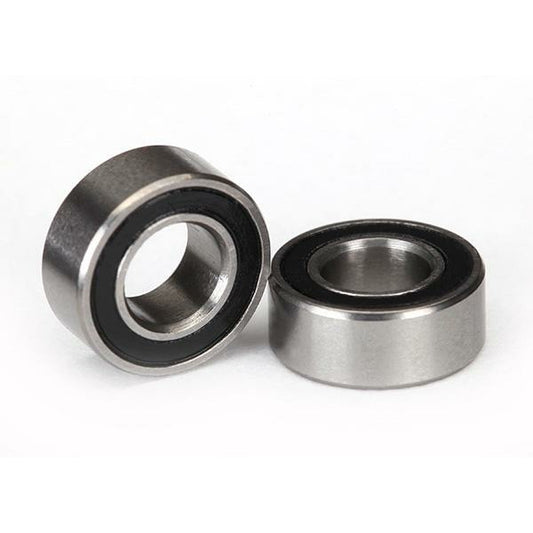 Ball Bearing, Black Rubber Sealed (5x10x4mm) (2) TRA5115A