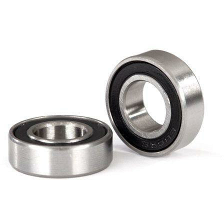 8x16x5mm Ball Bearing (2) Black Rubber Sealed TRA5118A
