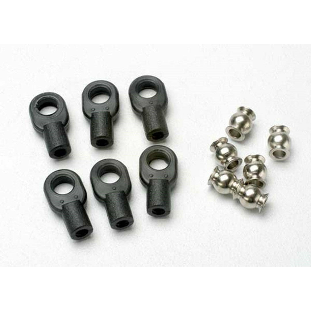 TRA5349 Rod Ends, Small, w/Hollow Balls (6) Revo 3.3