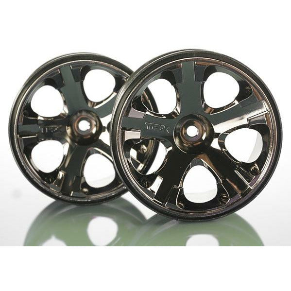 TRA5576A 12mm Hex Wheels, All-Star 2.8" - Black Chrome