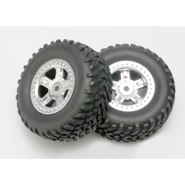 LaTrax Tires & Wheels (2): SCT Pre-Mounted - Assorted