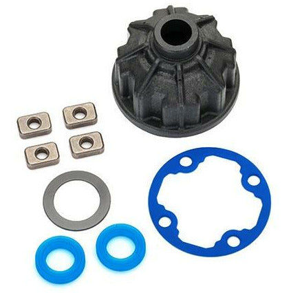 Traxxas Carrier, differential (heavy duty)/ x-ring gaskets (2)/ ring gear gasket/ spacers/12.2x18x0.5 TW TRA8681