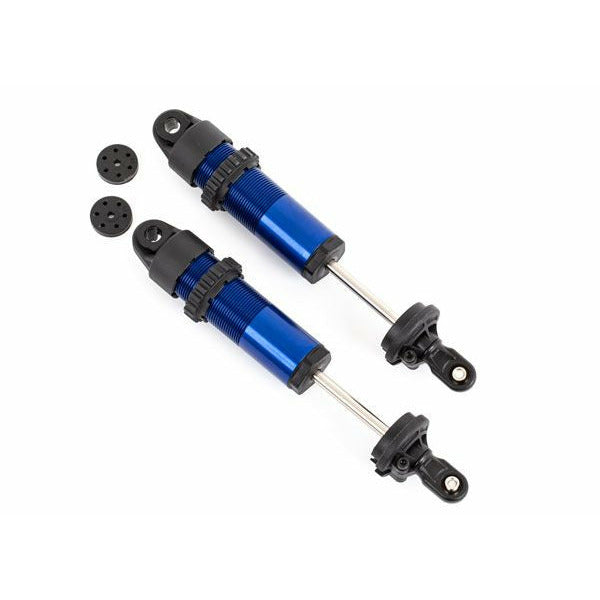 TRA9661 Shocks GT-Maxx Long Aluminum (Blue-Anodized) Fully Assembled (2)