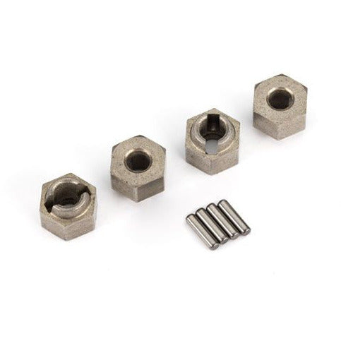 Wheel Hubs, 7mm Hex (Steel) (4)/ Axle Pins (4) - TRA9750A