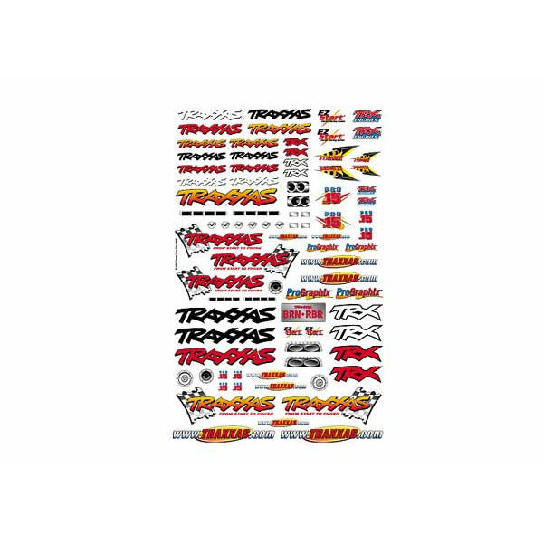 TRA9950 Traxxas Official Team Racing Decal Set (Flag Logo/6-Color)