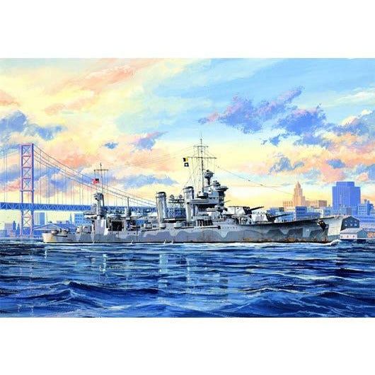 USS Quincy CA-39 Cruiser 1/700 Model Ship Kit #05748 by Trumpeter