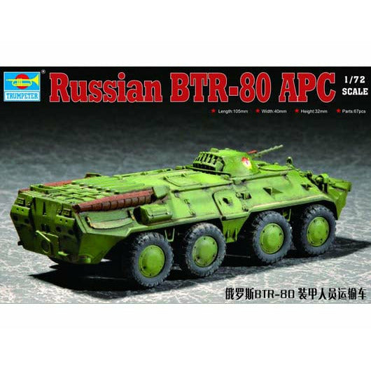 Russian BTR-80 APC 1/72 #7267 by Trumpeter
