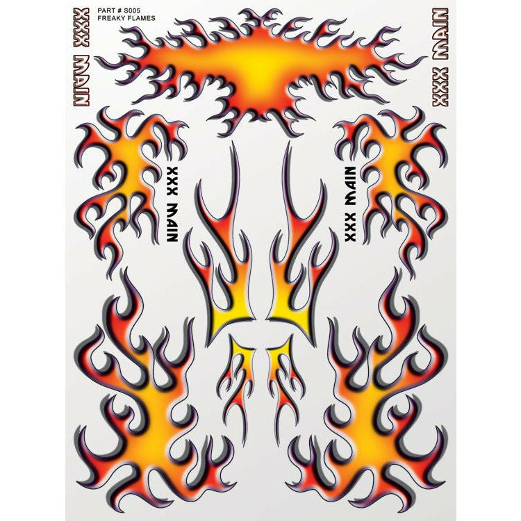 Freaky Flames Decals for RC Cars