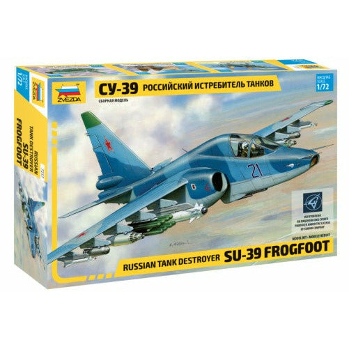 Russian Su39 Frogfoot Tank Destroyer Attack Aircraft 1/72 #7217 by Zvezda