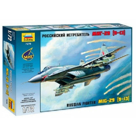 Russian MiG29 (9-13) Fighter 1/72 #7278 by Zvezda